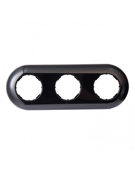 LOFT RÁMEČEK TROJITÝ 227x85mm ČERNÝ JLM TYP "2"