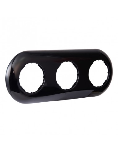 LOFT RÁMEČEK TROJITÝ 227x85mm ČERNÝ JLM TYP "2"