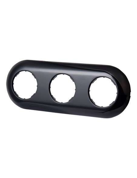 LOFT RÁMEČEK TROJITÝ 227x85mm ČERNÝ JLM TYP "2"