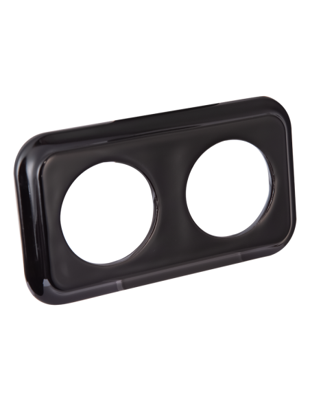 KERAMICKÝ RÁMEČEK DVOJNÁSOBNÝ PODOMÍTKOVÝ OBDÉLNÍK ČERNÝ