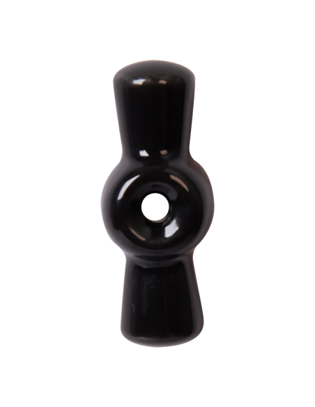 KERÁMIA RETRO KAPCSOLÓGOMB FEKETE