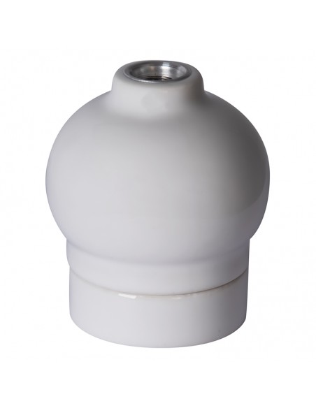 CERAMICZNA OPRAWKA ŻARÓWKI E27 BIAŁA XD06W JABŁUSZKO