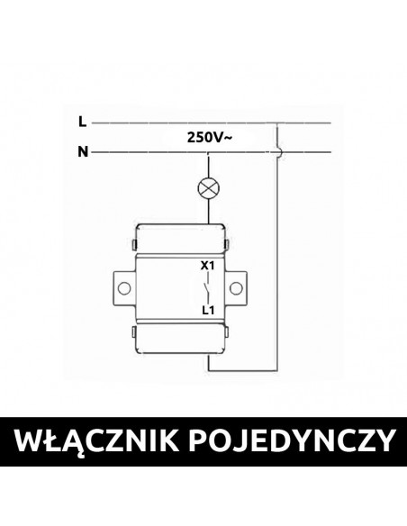 RETRO LOFT CERAMIC SINGLE-MOUNTED FLUSH-MOUNTED SWITCH
