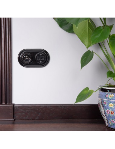 CERAMIC SOCKET FLUSH-MOUNTED WITHOUT FRAME...