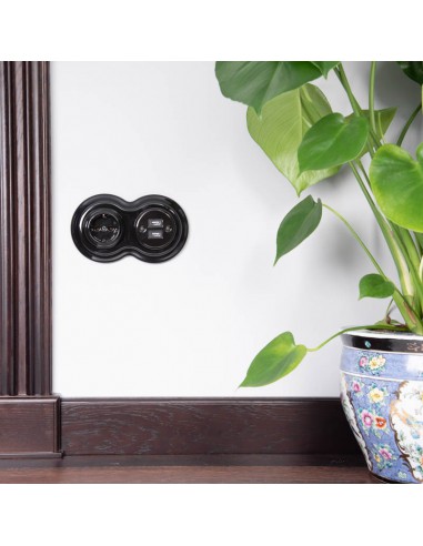 CERAMIC SOCKET FLUSH-MOUNTED WITHOUT FRAME...