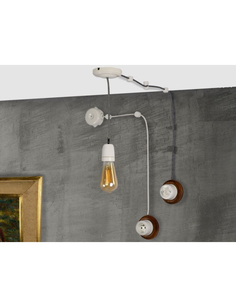 LOFT PLASTIC CABLE HANDLE WHITE 2UP01W