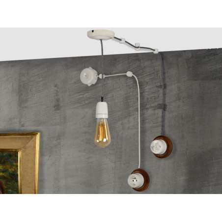 LOFT PLASTIC CABLE HANDLE WHITE 2UP01W