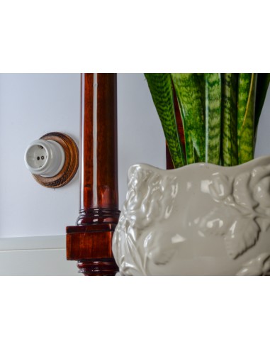 CERAMICZNE GNIAZDO 2xRJ45 NATYNKOWE BIAŁE