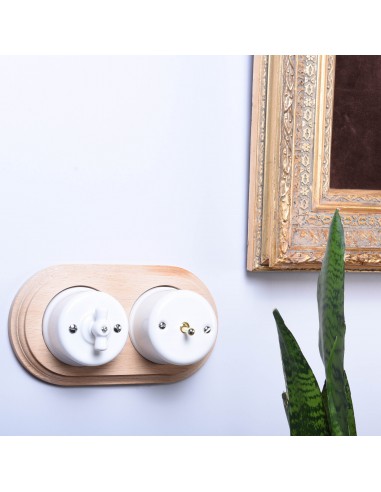 CERAMIC SURFACE-MOUNTED LEVER BELL BUTTON