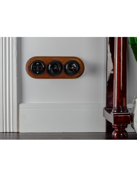 RETRO LOFT CERAMIC SURFACE MOUNTED SOCKET 2xUSB