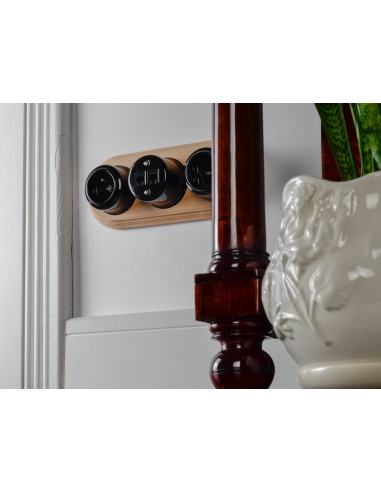 RETRO LOFT CERAMIC SOCKET SCHUKO 230V PLASTER