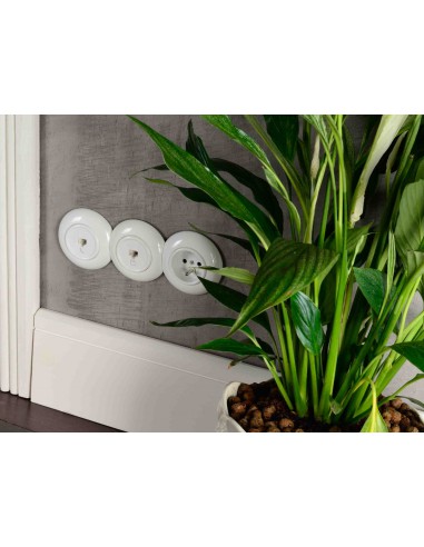 TOMA LOFT 230V SCHUKO BLANCA JLM SIN MARCO