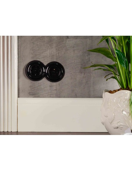 LOFT ENCHUFE 230V CON PIN NEGRO JLM SIN MARCO