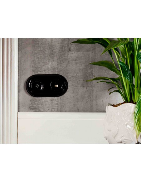LOFT ENCHUFE 230V CON PIN NEGRO JLM SIN MARCO