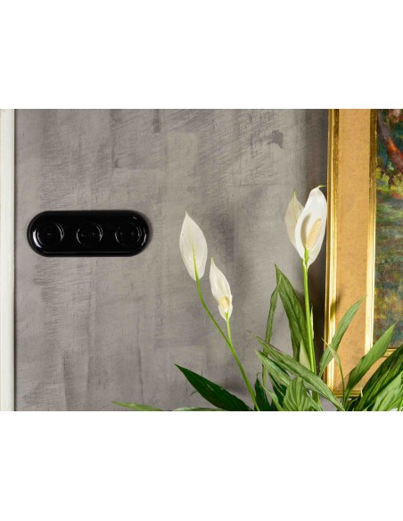 LOFT RÁMEČEK TROJITÝ 227x85mm ČERNÝ JLM TYP "2"