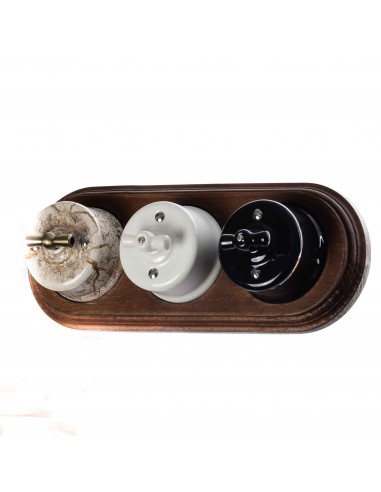 KERÁMIA FALRA SZERELHETŐ KAPCSOLÓ KÉTSÁVOS