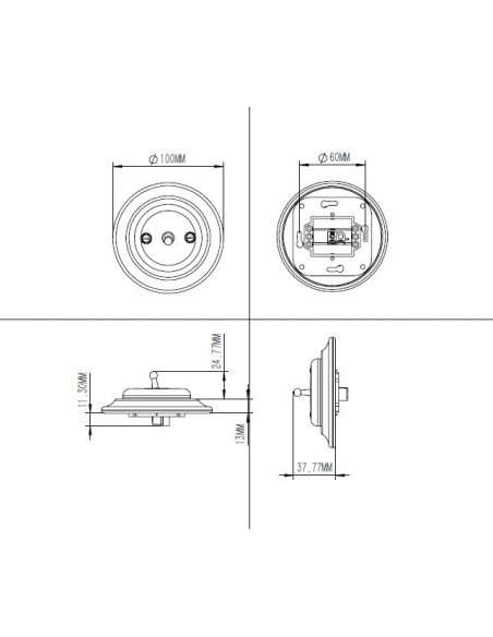 WŁĄCZNIK JEDNOTOROWY SCHODOWY DŹWIGNIOWY