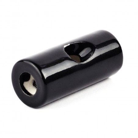 KERAMICKÝ HÁK NA KABEL 20x45mm ČERNÝ