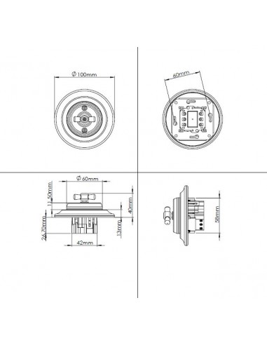 RETRO LOFT KERAMICKÝ OVLÁDAČ ROLIET