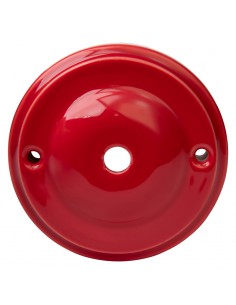 CERAMICZNA PODSUFITKA OKRĄGŁA 100mm JABŁUSZKO CZERWONA 2