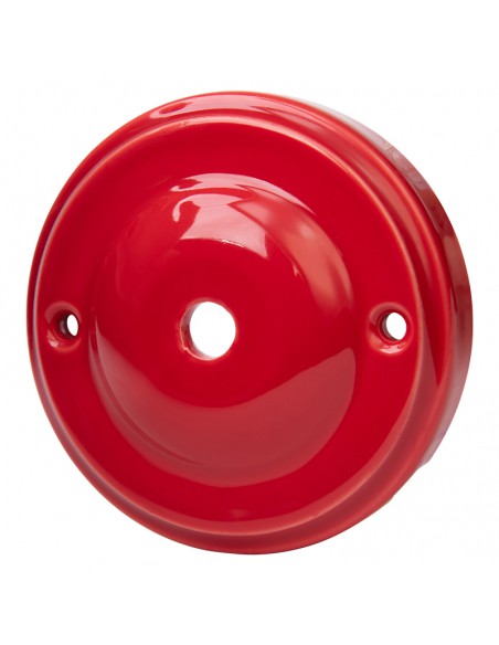 CERAMICZNA PODSUFITKA OKRĄGŁA 100mm JABŁUSZKO CZERWONA