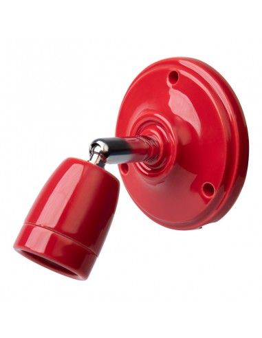 ČERVENÝ NASTAVITELNÝ NÁSTĚNNÝ/STROPNÍ KERAMICKÝ...