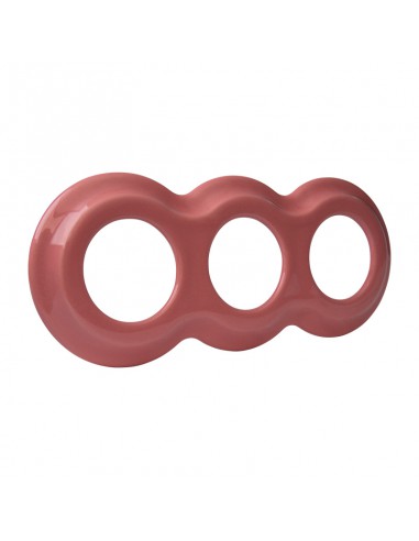 Kerámia hármas keret Hóember Pasztell Lazac