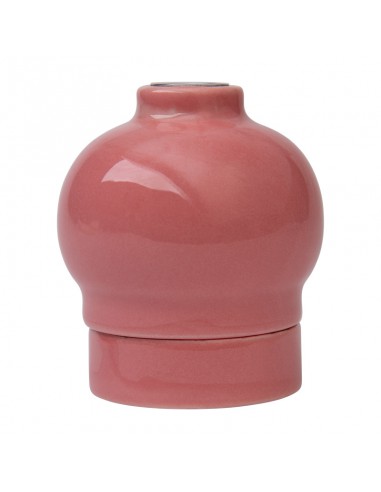 Portalámparas cerámico E27 XD06W, salmón pastel