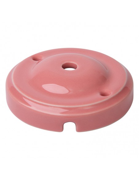 ROSCA DE TECHO REDONDA DE CERÁMICA 100mm MANZANA SALMÓN PASTEL