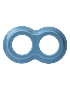 CERAMICZNA RAMKA DWUKROTNA BAŁWANEK PASTELOWA LAZUROWA 2