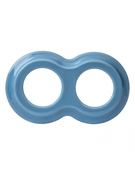 Cadre Céramique Double Bonhomme de Neige Pastel Azur