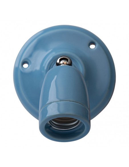 Állítható kerámia falra/ mennyezetre szerelhető lámpa pasztell azúrkék