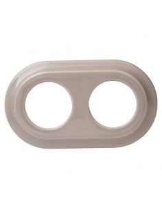 CERAMICZNA RAMKA DWUKROTNA PASTELOWA OLIWKA 2