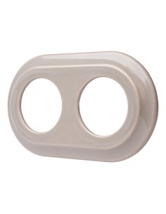 CERAMICZNA RAMKA DWUKROTNA PASTELOWA OLIWKA