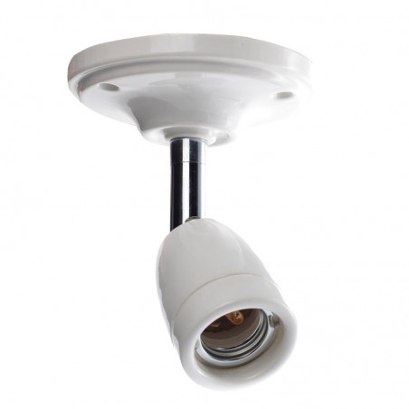 CERAMIC ADJUSTABLE WALL AND CEILING WALL LAMP WHITE CKREGW