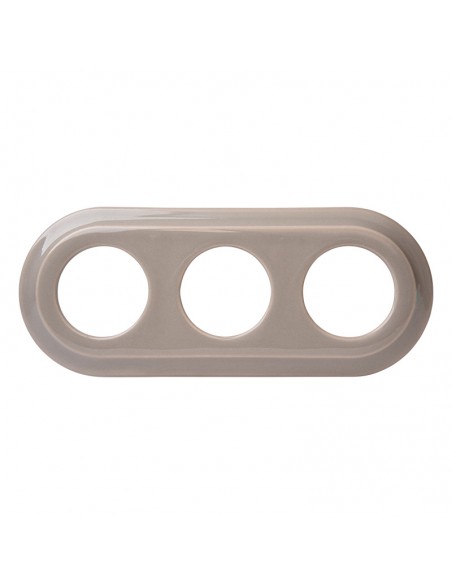 CERAMICZNA RAMKA TRZYKROTNA PASTELOWA OLIWKA