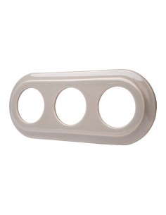 CERAMICZNA RAMKA TRZYKROTNA PASTELOWA OLIWKA