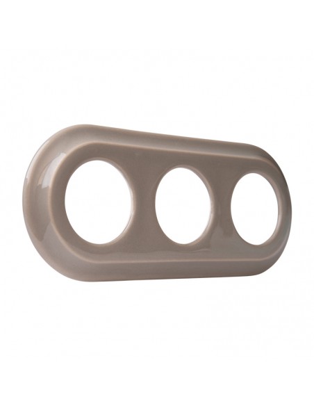 CERAMICZNA RAMKA TRZYKROTNA PASTELOWA OLIWKA