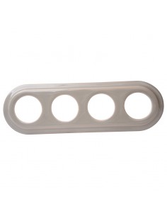 CERAMICZNA RAMKA CZTEROKROTNA PODTYNKOWA PASTELOWA OLIWKA 2