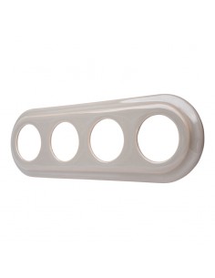 CERAMICZNA RAMKA CZTEROKROTNA PODTYNKOWA PASTELOWA OLIWKA