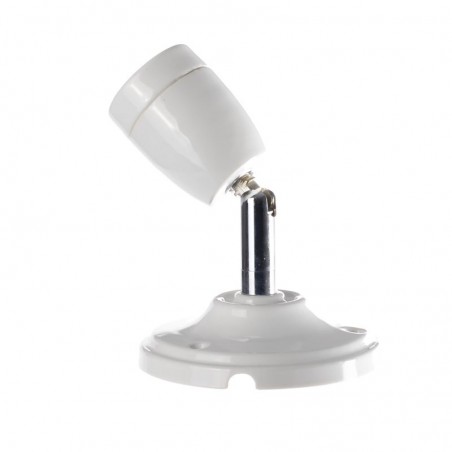 CERAMIC ADJUSTABLE WALL AND CEILING WALL LAMP WHITE CKREGW