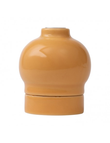 Keramická objímka žiarovky E27 XD06W žltá