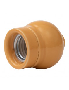 CERAMICZNA OPRAWKA ŻARÓWKI E27 XD06W ŻÓŁTA 2