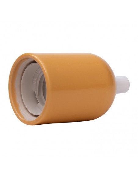 Douille en céramique E27 jaune