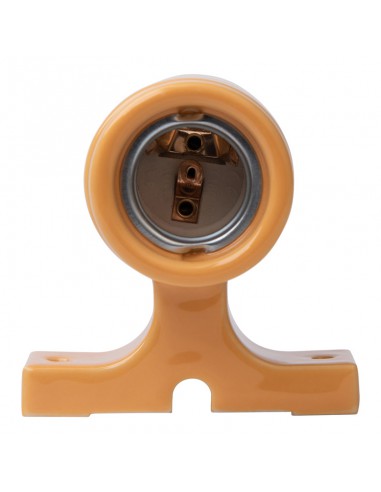 CERAMICZNY KINKIET E27 ŻÓŁTY CK520W