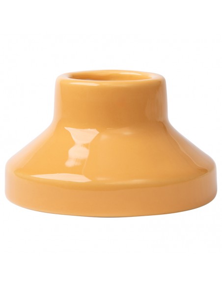 CERAMICZNY UCHWYT ŻARÓWKI E27 3,5" HIGH FREQUENCY PROSTY ŻÓŁTY