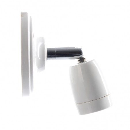 CERAMIC ADJUSTABLE WALL AND CEILING WALL LAMP WHITE CKREGW