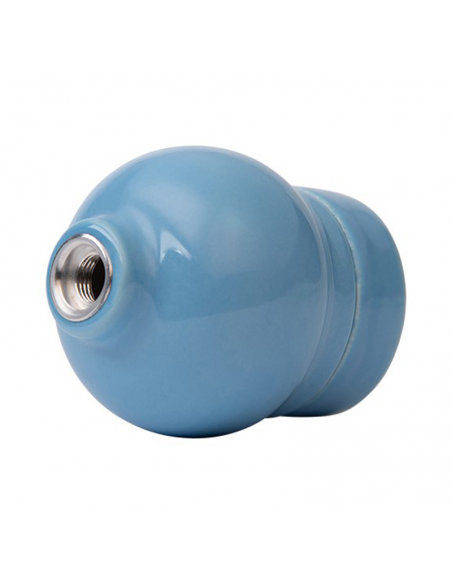 CERAMICZNA OPRAWKA ŻARÓWKI E27 XD06W PASTELOWA LAZUROWA