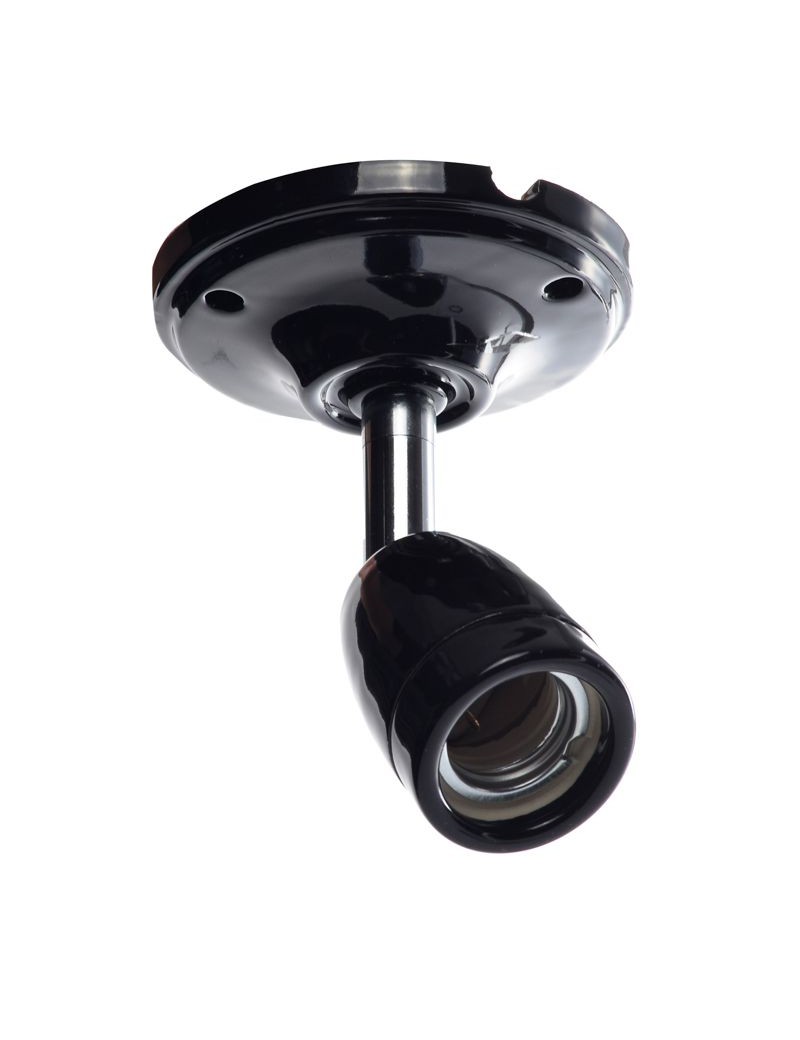 KERAMICKÉ NÁSTENNÉ SVIETIDLO ČIERNE