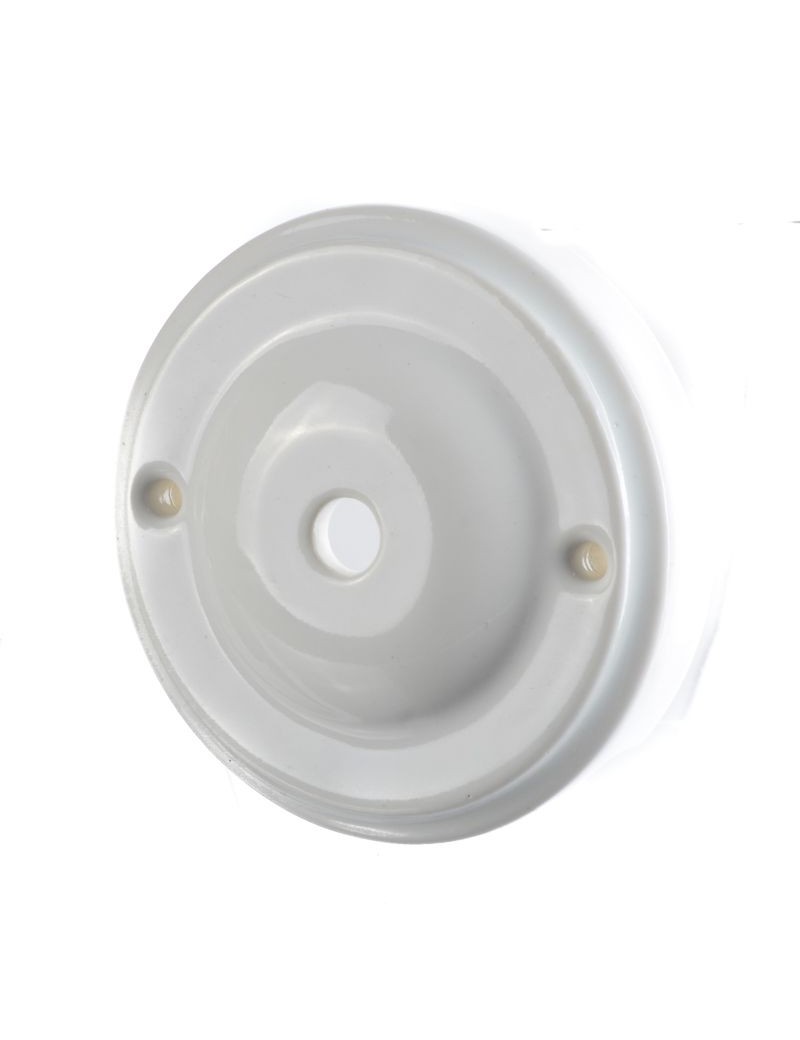 KERAMICKÁ PODHÁNKA OKRÚHLA 100mm JABLKO BIELA